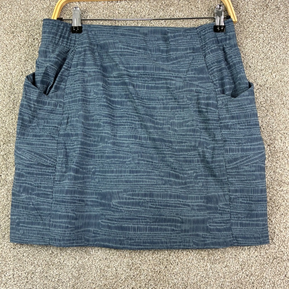 Duluth Trading Co Dry On The Fly Skort Size S Blue Travel Utility Hiking Outdoor